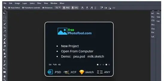 online photoshop editor interface