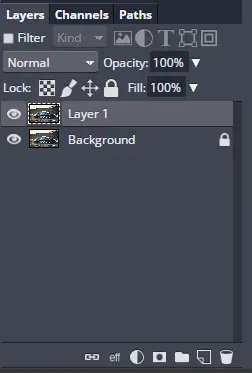 duplicate layer in layers panel