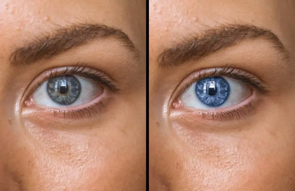 Change eye color online without Photoshop