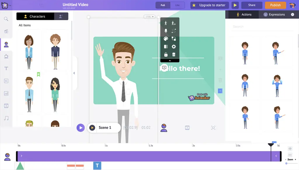 animaker free online tool to make animated presentations