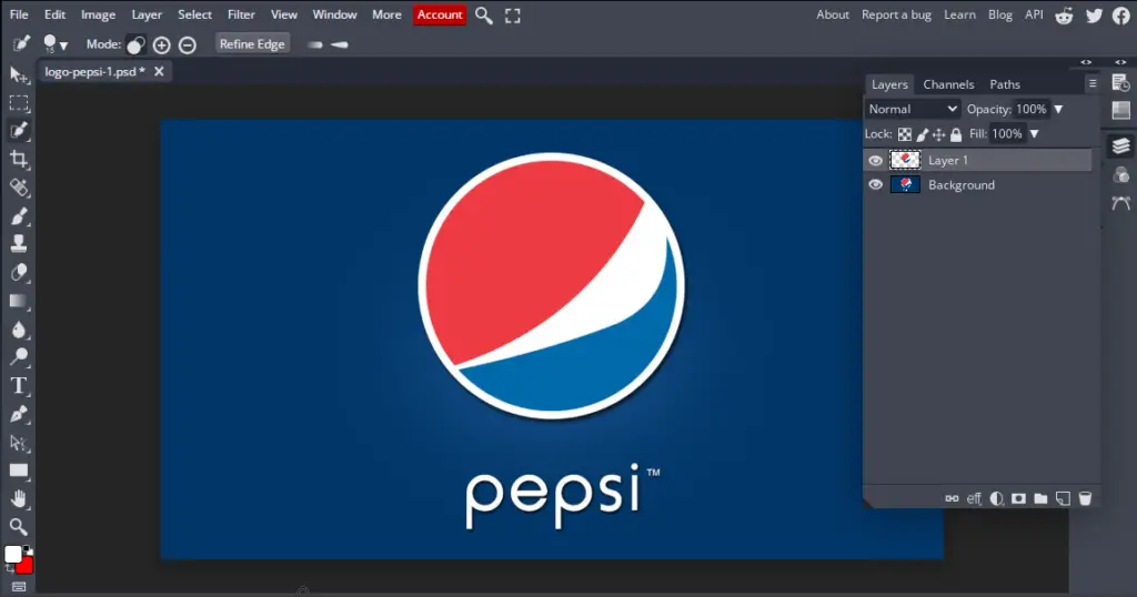 new logo layer with transparent background